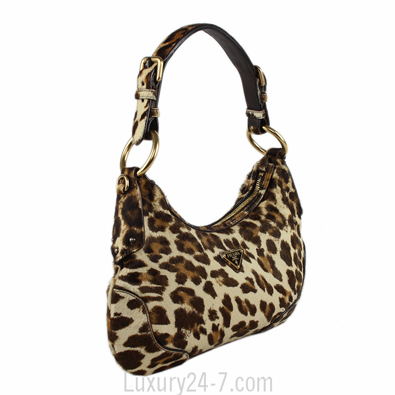 black prada bag with gold hardware - Prada Pony Hair Leopard Bag | eBay