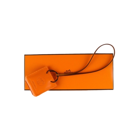 Rodéo pégase leather bag charm Hermès Orange in Leather - 21500247