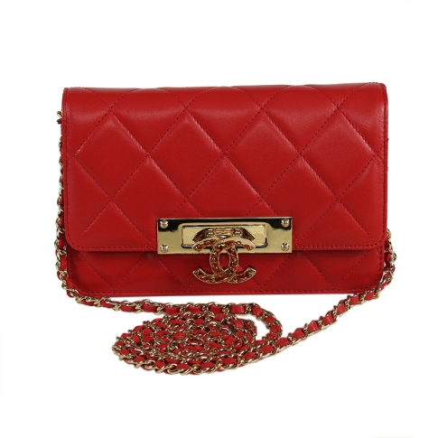 (Limited Edition) Authentic Gold Class Double CC Bag in Red