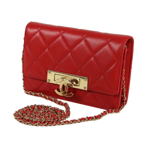 (Limited Edition) Authentic Gold Class Double CC Bag in Red