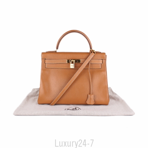 Hermès Kelly 50 Ardennes Natural