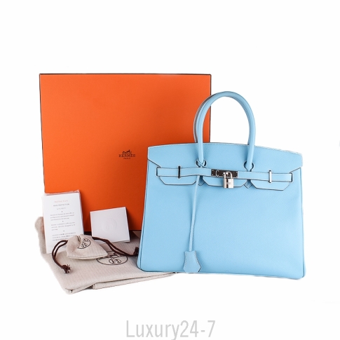 Hermes Birkin 30 Candy Blue Celeste / Mykonos Epsom PHW #O SKL1234 –  LuxuryPromise