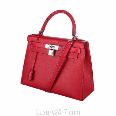 Hermes Kelly Sellier Epsom 28 Rouge Casaque - US