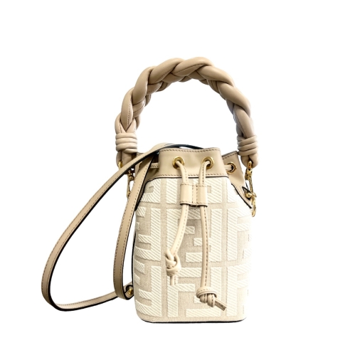 Women's Canvas 'mon Tresor' Mini Bucket Bag by Fendi