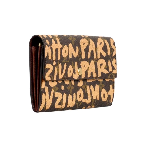 Louis Vuitton Monogram Flap Wallet Vintage Porte Tresor Sarah 313lvs517