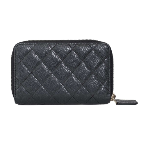 Chanel Classic Quilted Long Zip Wallet Black Lambskin – ＬＯＶＥＬＯＴＳＬＵＸＵＲＹ