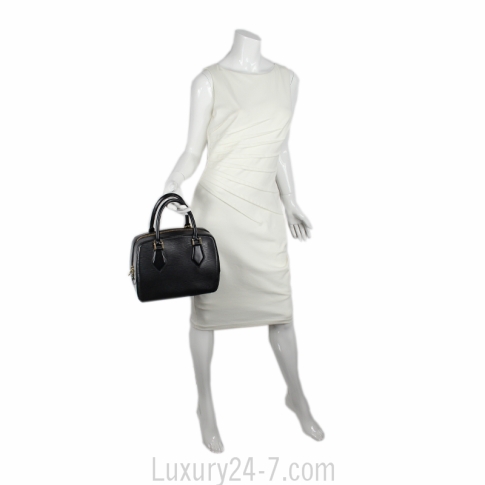 Louis Vuitton Vintage Louis Vuitton Sablon Black Epi Leather Handbag