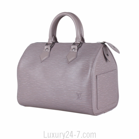 Louis Vuitton Lilac Epi Leather Speedy 25 Bag . Excellent