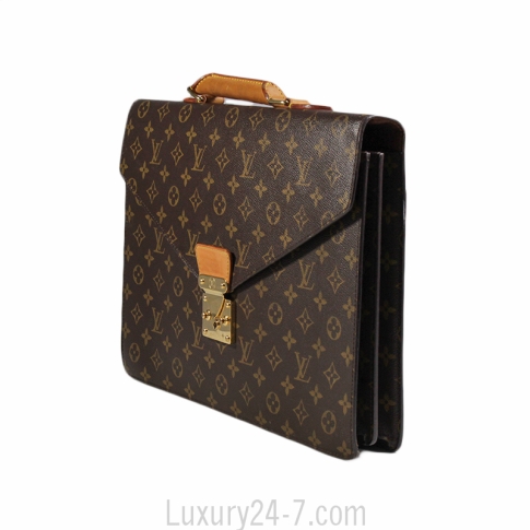 Louis Vuitton SERVIETTE CONSEILLER Monogram M53331 Hand Bag 11533