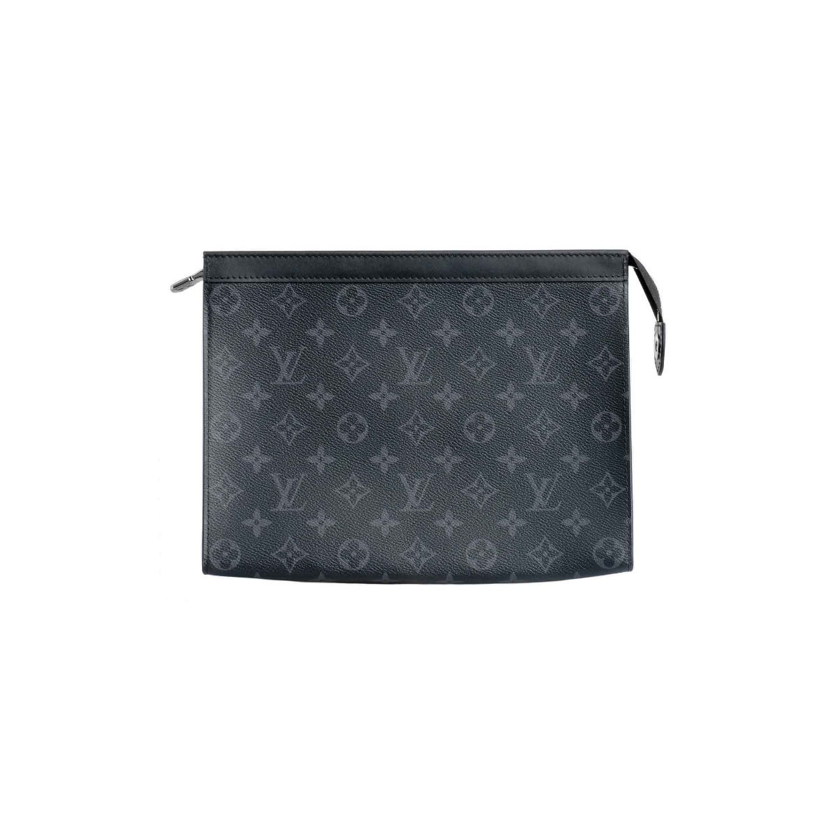 Louis+Vuitton+Pochette+Voyage+Pouch+MM+Blue+Leather+Denim+Monogram+Drip+Heart  for sale online