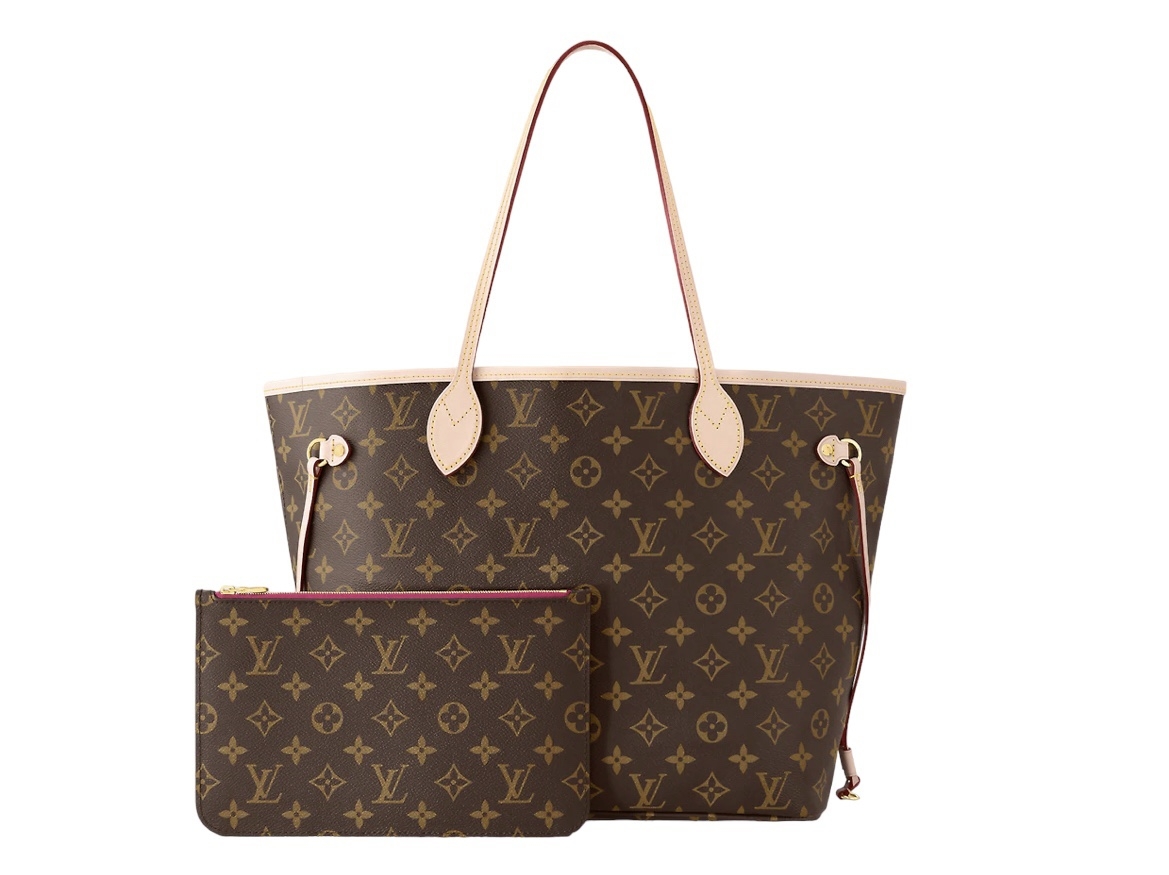 Louis Vuitton, Bags, Brand New Louis Vuitton Neverfull Mm In Monogram And  Peony