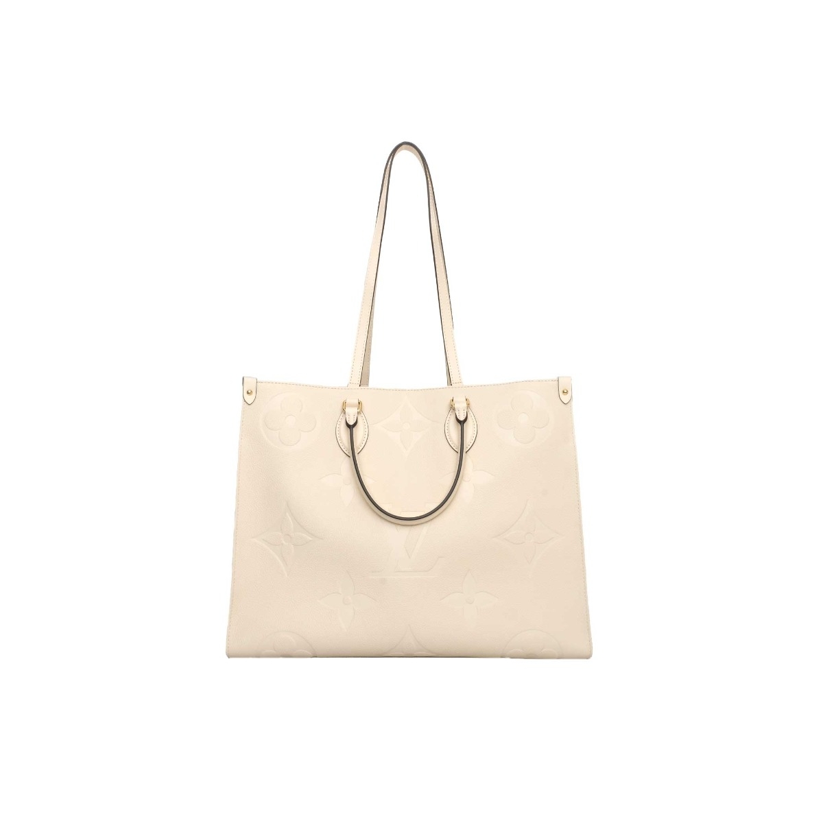 Louis Vuitton, Bags, Louis Vuitton Onthego Gm Tote Limited Edition White  Cream Empreinte Leather