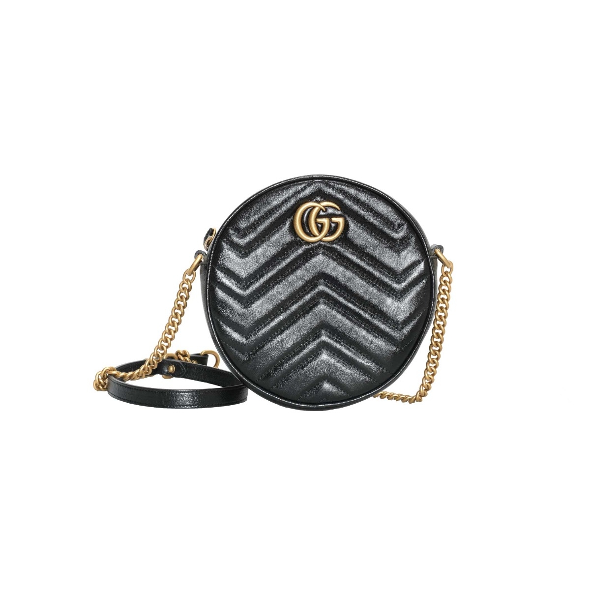 Little Black Bag🖤 . Gucci Dollar Calfskin Monochrome Mini GG Marmont , Gucci Bags