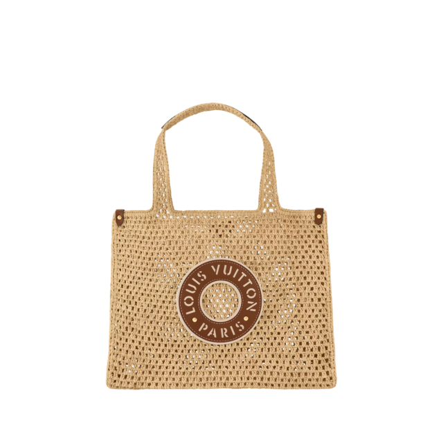 Louis Vuitton Raffia Lv By The Pool Onthego MM Tote Bag