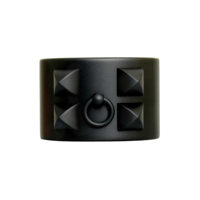 Hermès Black Collier de Chien Aluminum Sunset  Cuff Bracelet