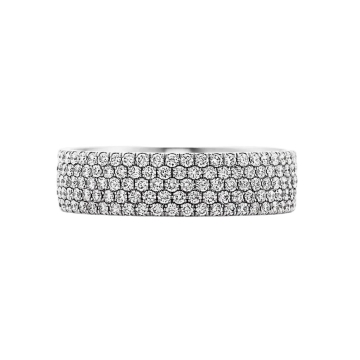 Tiffany Metro Five-row Diamond Ring sz 5.5