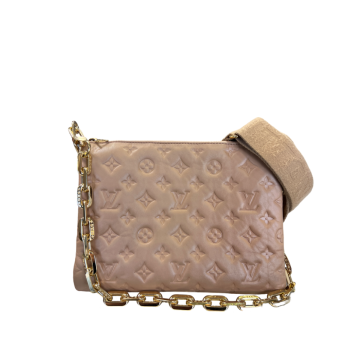 Louis Vuitton Beige Lambskin Coussin PM Bag WGH