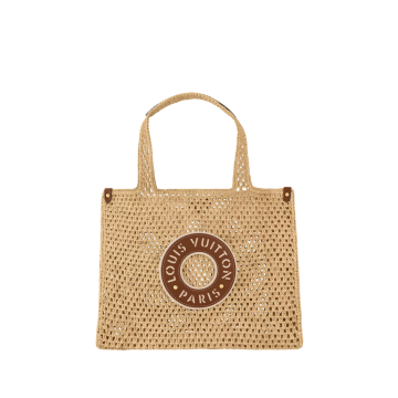 Louis Vuitton Raffia Lv By The Pool Onthego MM Tote Bag