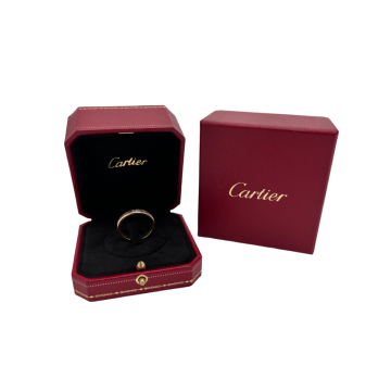 Cartier 18K Multi-Tone Triple Band Mens Ring Size 10