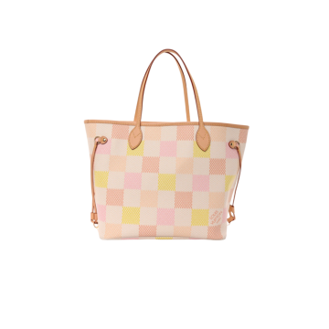 Louis Vuitton Peach Giant Damier Neverfull MM Tote